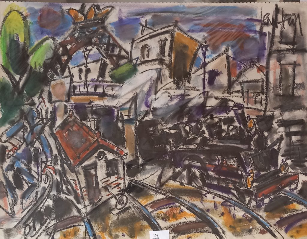 Le Train, tableau vendu par la galerie Offenstadt.