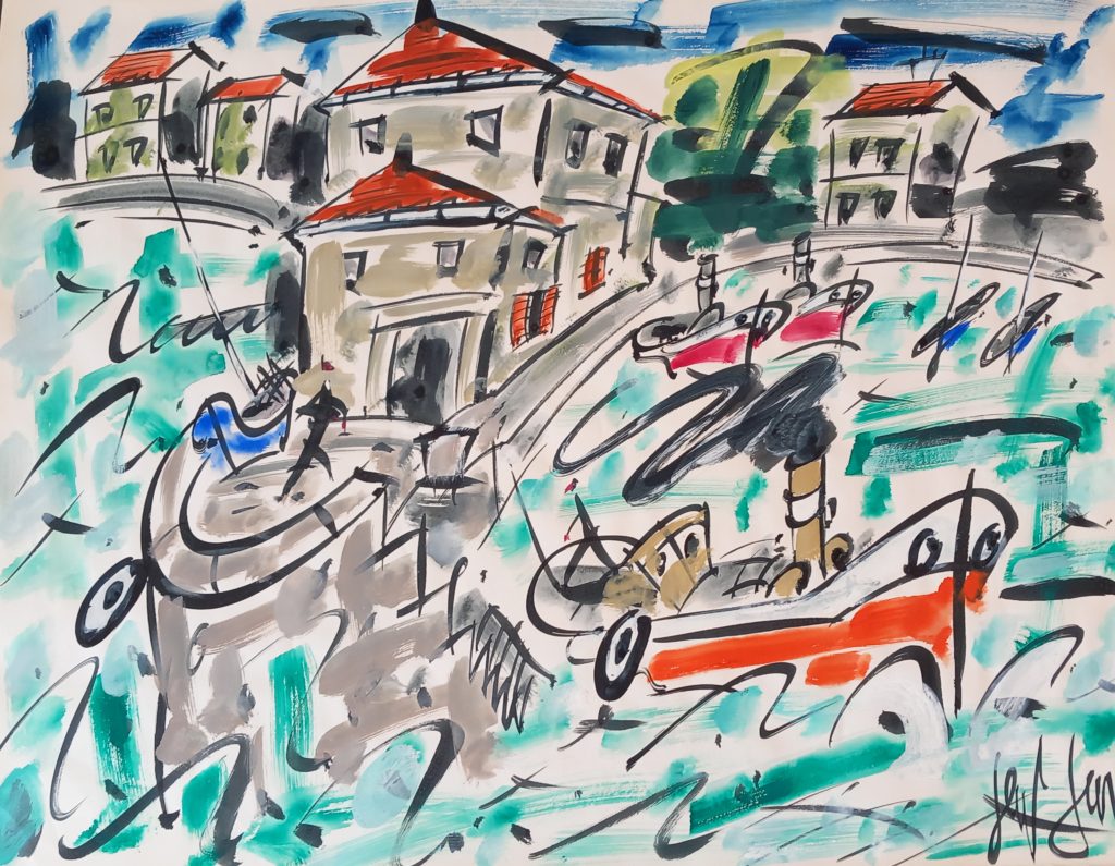 Motrico, tableau vendu par la galerie Offenstadt.