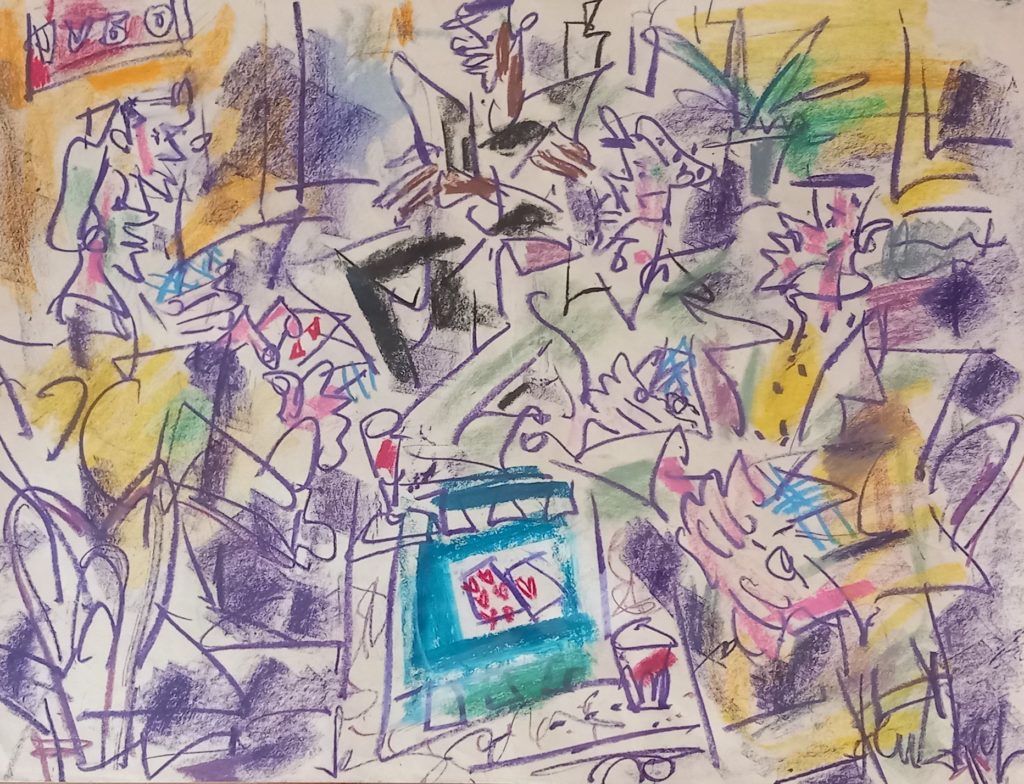 La Partie de cartes, tableau vendu par la galerie Offenstadt.