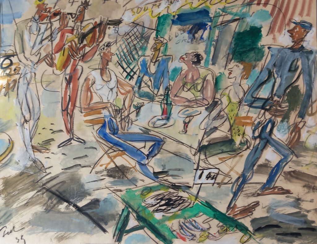 Marseille,1935, tableau vendu par la galerie Offenstadt.