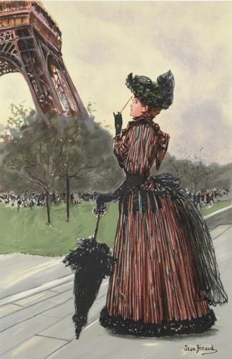 Béraud, « Devant la Tour Eiffel », tableau vendu par la galerie Offenstadt.